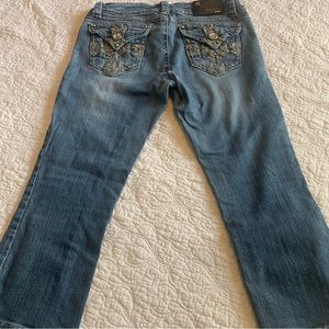 Grace in LA jean capris , distressed